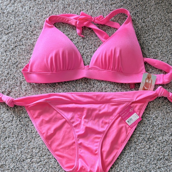NWOT Women's Pink Bikini Set - Picture 1 of 3